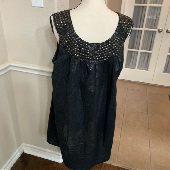 COPY - Adrienne Papell black metallic shift dress size 12 - Picture 3 of 14